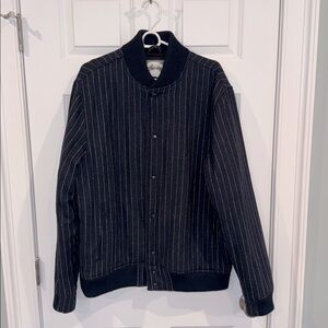 Vintage Stussy Insulated Bomber Navy Large